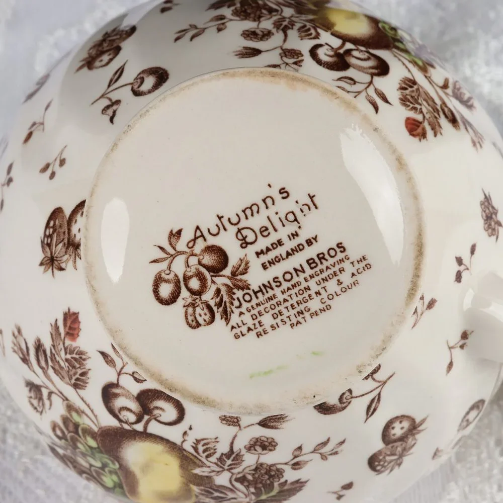 Vintage Johnson Brothers Autumn's Delight Pitcher 32 oz